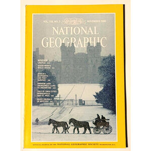 National Geographic Magazine November 1980 Windsor Castle Queen Mary Baja Murals